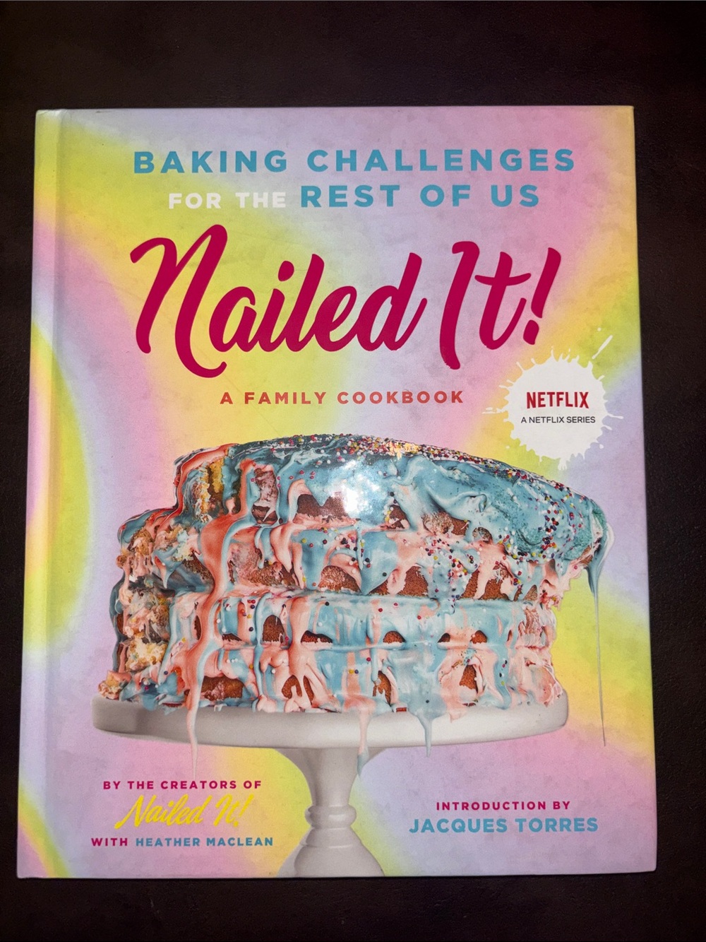 Nailed It! A Family Cookbook — Pastel Pink & Blue Hardcover